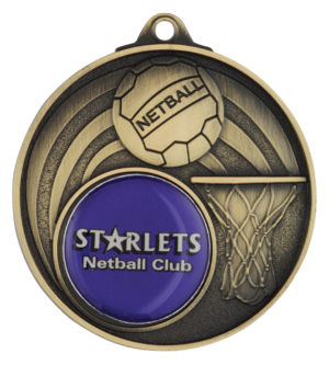 Champion Logo-Netball Medal