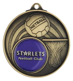 Champion Logo-Netball Medal