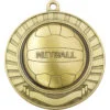 Eco Scroll Netball 70mm Medal