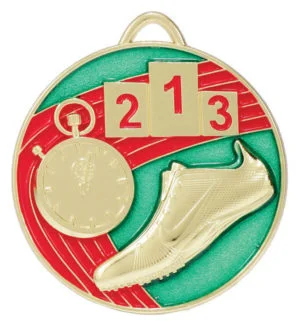 Colour Track Medal Painted