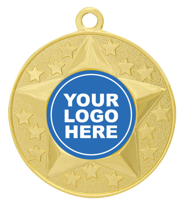 Stars Medal With Logo Insert