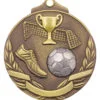 Football-Soccer Two Tone Gold Medal