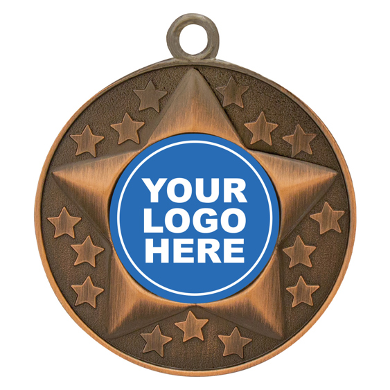 Stars Medal With Logo Insert