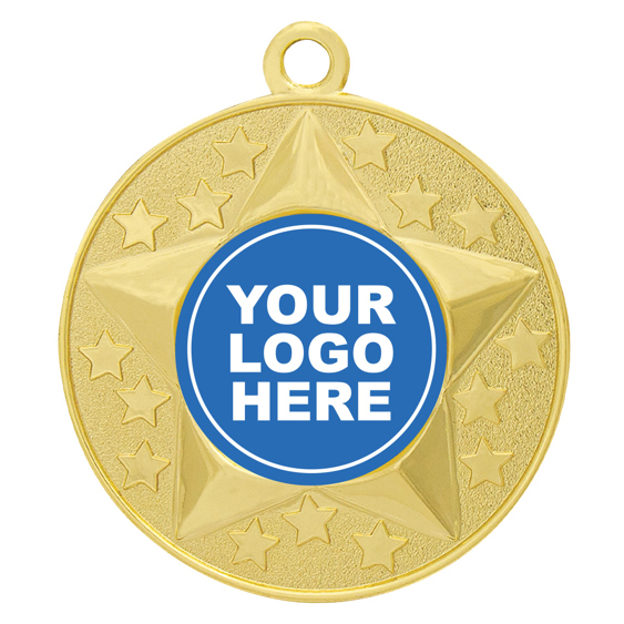 Stars Medal With Logo Insert