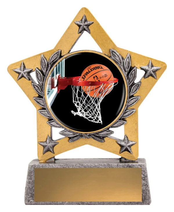 Mini Star Basketball Colour Trophy